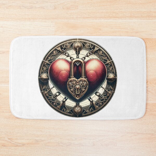 Item preview, Steampunk Heart Lock - Timeless Affection designed and sold by Pixel Dome.