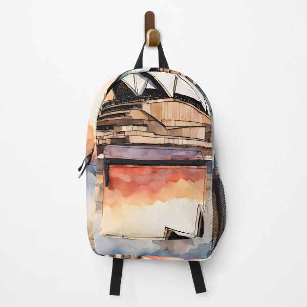 Item preview, Sydney Opera House: Watercolor Sunset in Australia designed and sold by LSVart.