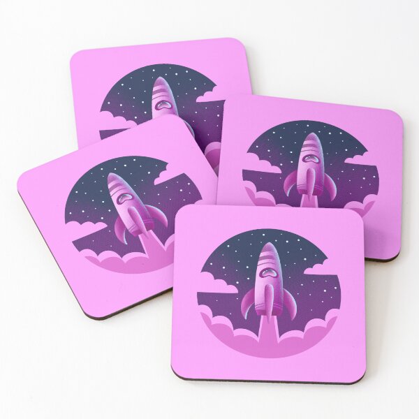 Item preview, Pink Rocketship designed and sold by Oli Heinola.
