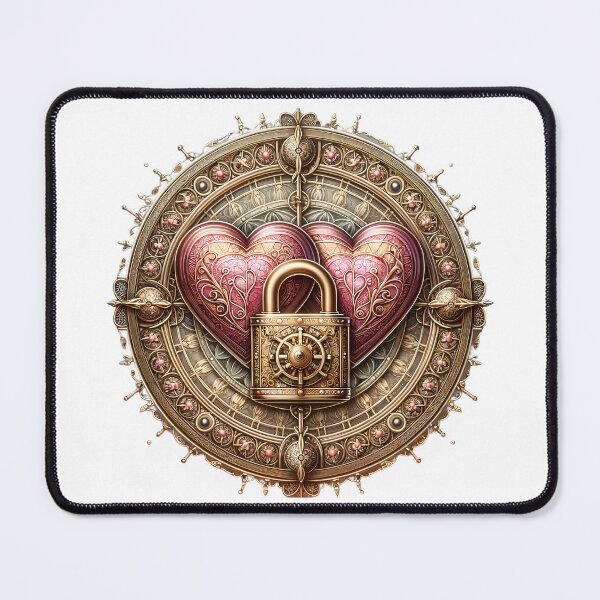 Item preview, Eternal Love Mechanism - Ornate Steampunk Hearts designed and sold by Pixel Dome.