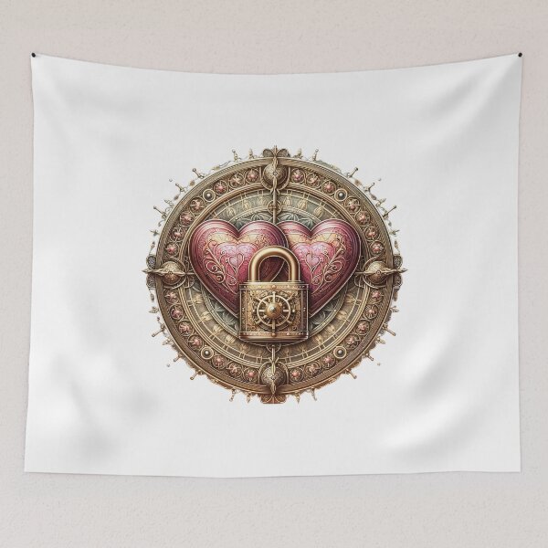Item preview, Eternal Love Mechanism - Ornate Steampunk Hearts designed and sold by Pixel Dome.