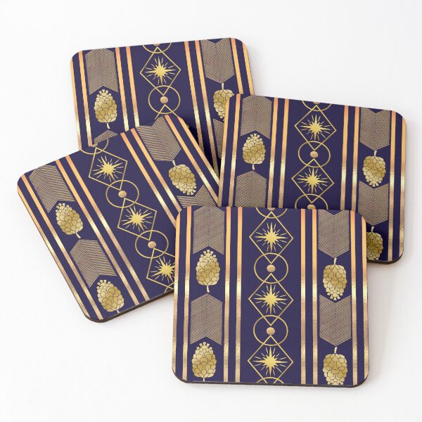 Item preview, golden geometric pattern designed and sold by Taloory.