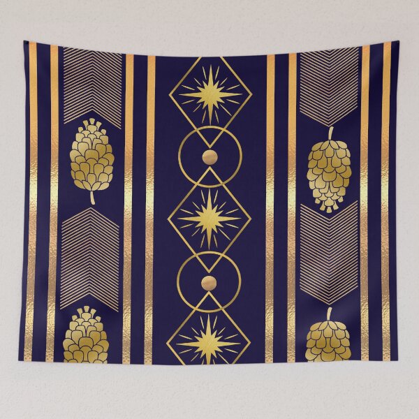 Item preview, golden geometric pattern designed and sold by Taloory.