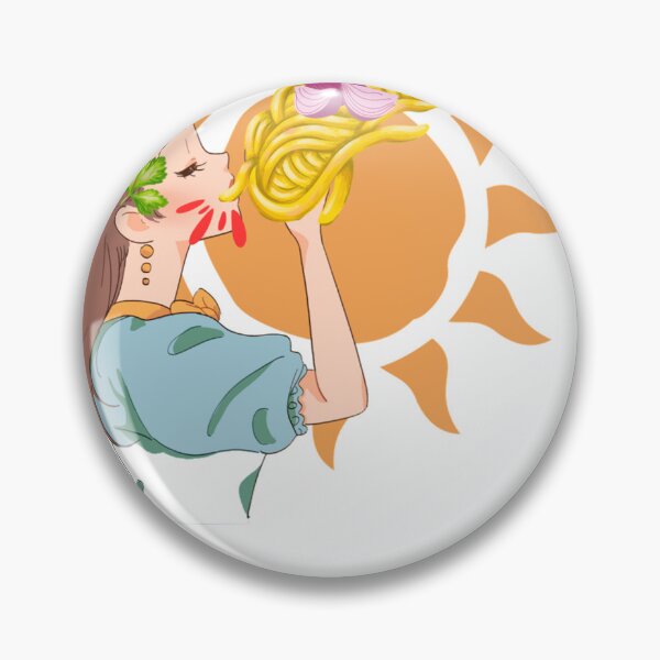 Item preview, Girl eating spaghetti with her hands designed and sold by Olojo.