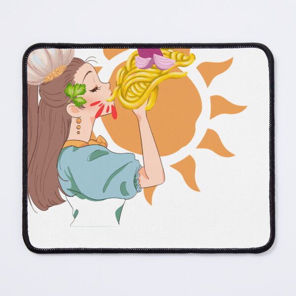 Item preview, Girl eating spaghetti with her hands designed and sold by Olojo.