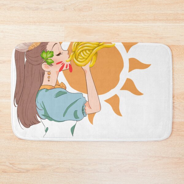 Item preview, Girl eating spaghetti with her hands designed and sold by Olojo.