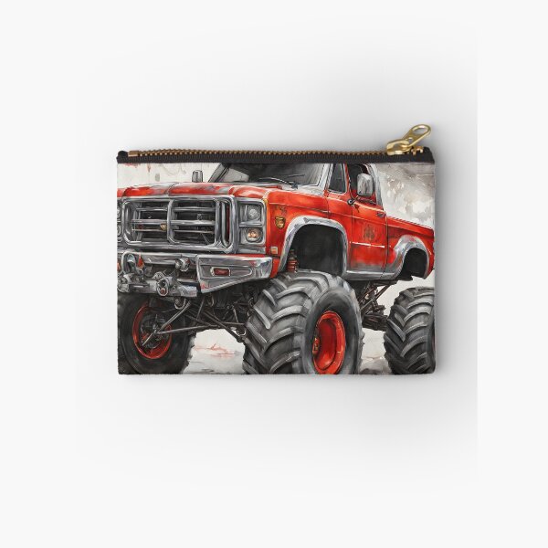 Item preview, Urban Roar: Grey and Red Monster Truck Artistry designed and sold by LSVart.