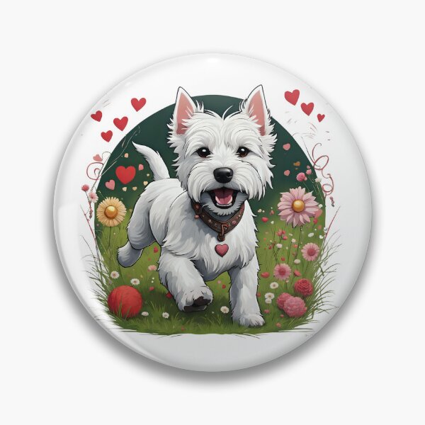 Item preview, Cute playful West Highland Terrier designed and sold by Kaleddis.