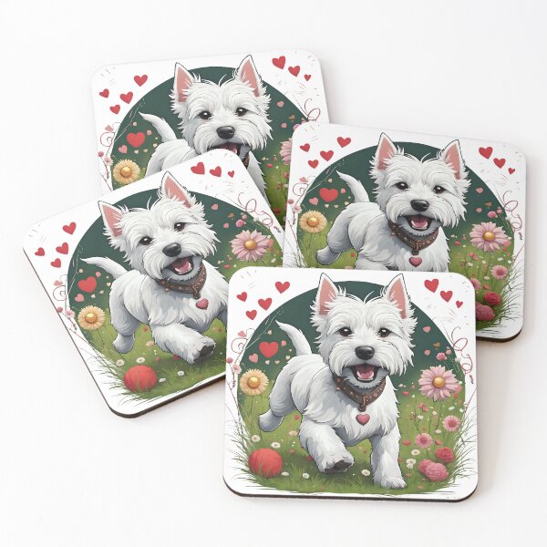 Item preview, Cute playful West Highland Terrier designed and sold by Kaleddis.