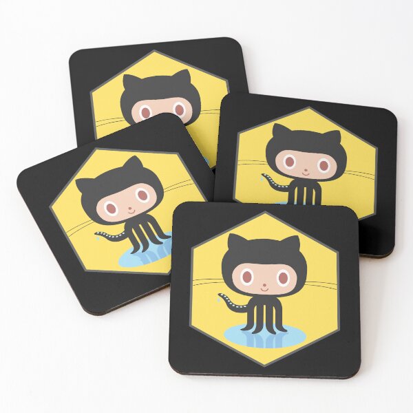 Item preview, GitHub hexagon designed and sold by Redstrawberry13.