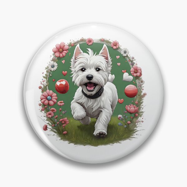 Item preview, Cute playful West Highland Terrier designed and sold by Kaleddis.