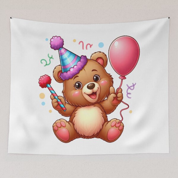 Item preview, Cute Party Bear Kawaii  designed and sold by TeddybearClub.