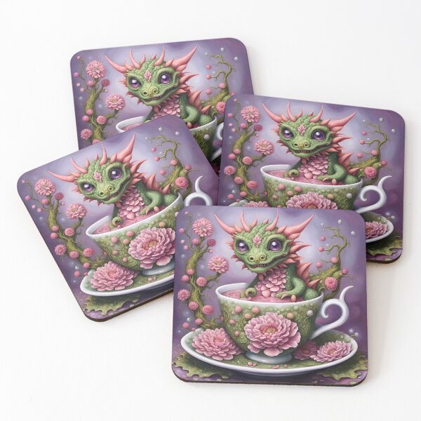 Item preview, Floral Tea Dragon designed and sold by Feebleeona.