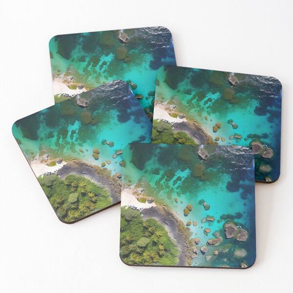 Item preview, Tropical island with palm trees drone photo - Landscape photography designed and sold by TheArtistOf2022.