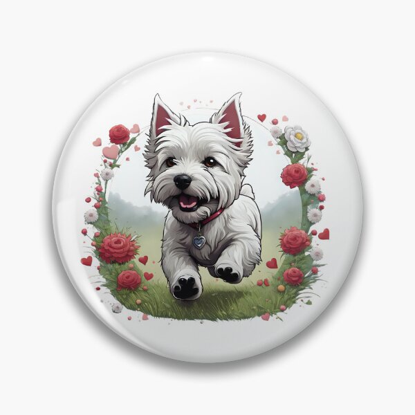 Item preview, Cute playful West Highland Terrier designed and sold by Kaleddis.