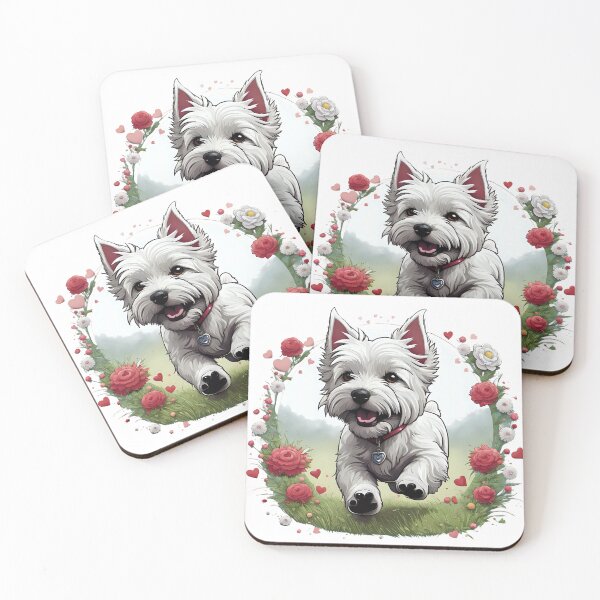 Item preview, Cute playful West Highland Terrier designed and sold by Kaleddis.