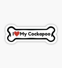 I love my cockapoo Sticker