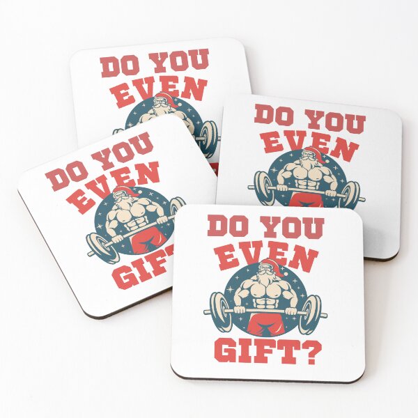 Item preview, Santa Claus weightlifting and gifting designed and sold by Castle-Kojin.