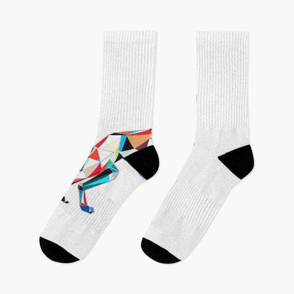 Item preview, Colourful Gazing Puma Geometric Shaped Artwork designed and sold by Geonimalia.