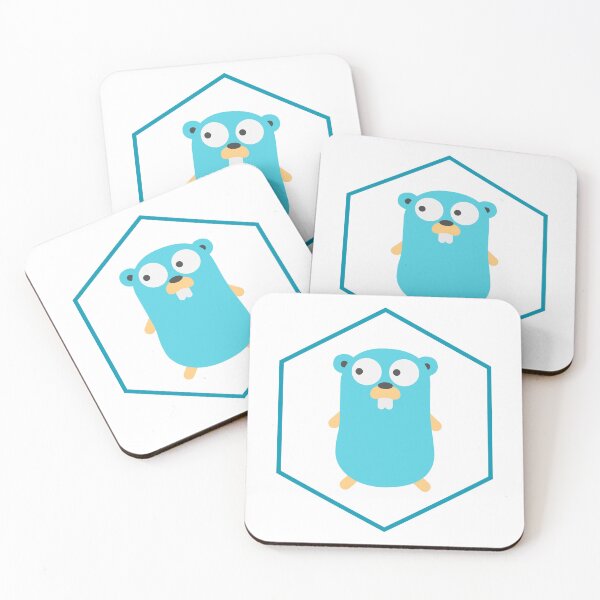 Item preview, Golang Gopher GO hexagon ,Lang Programming Programmer  designed and sold by Redstrawberry13.