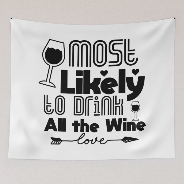 Item preview, Most Likely to Drink All The Wine Christmas designed and sold by shopbakas.