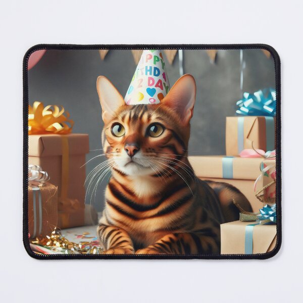 Item preview, Bengal Cat Birthday  designed and sold by fatbanana.