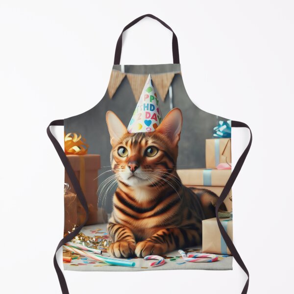 Item preview, Bengal Cat Birthday designed and sold by fatbanana.