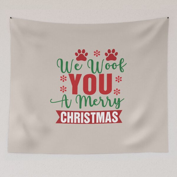 Item preview, We Woof You A Merry Christmas designed and sold by Jollys-ArtShop.