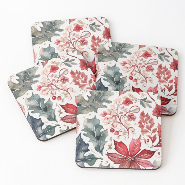 Item preview, Flowers Berries and Holly designed and sold by Frame of Mind .