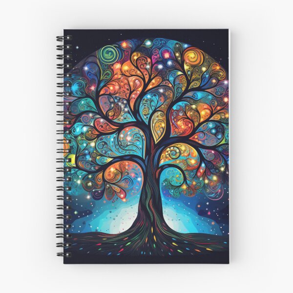 Item preview, Colorful Cosmic Tree of Life designed and sold by Clock-Designer.