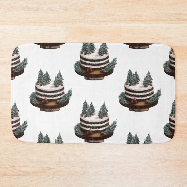 Item preview, Cake with berries and Christmas trees designed and sold by Maria Monid.