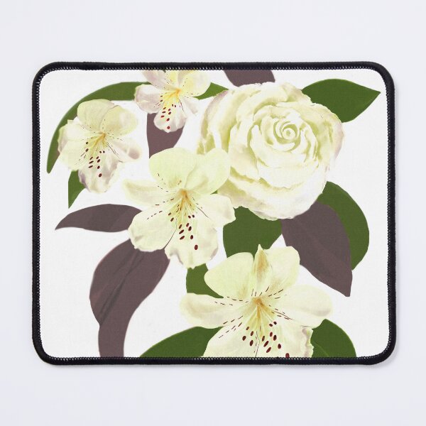 Item preview,  Alstroemeria and rose, digital watercolour painting for charity designed and sold by JayTCee.