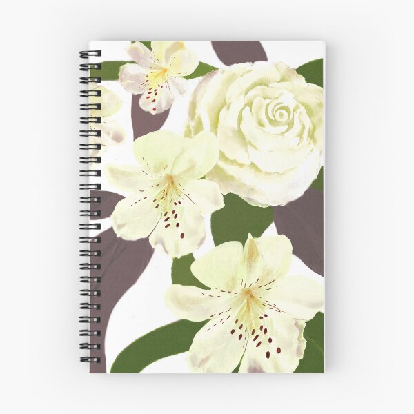 Item preview,  Alstroemeria and rose, digital watercolour painting for charity designed and sold by JayTCee.