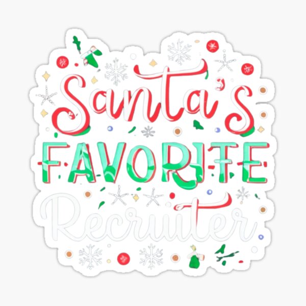 Item preview, Funny Christmas Recruiter, Santa designed and sold by Recruiter-Love.