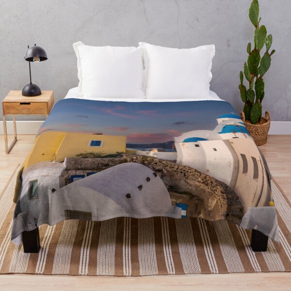 Item preview, Blue Domes, White Cave Homes, Aegean, Santorini Greece designed and sold by SafariByMarisa.