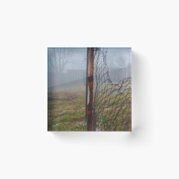 Item preview, Chain-link fence in the mist designed and sold by Tilosparty30.