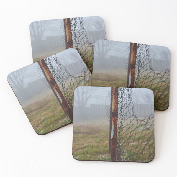 Item preview, Chain-link fence in the mist designed and sold by Tilosparty30.