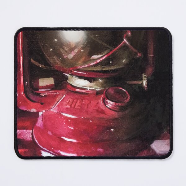 Item preview, Oil painting - vintage red lamp designed and sold by Luminartist.