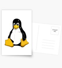 Linux Penguin Postcards