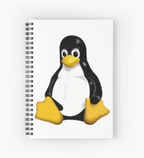 Linux Penguin Spiral Notebook