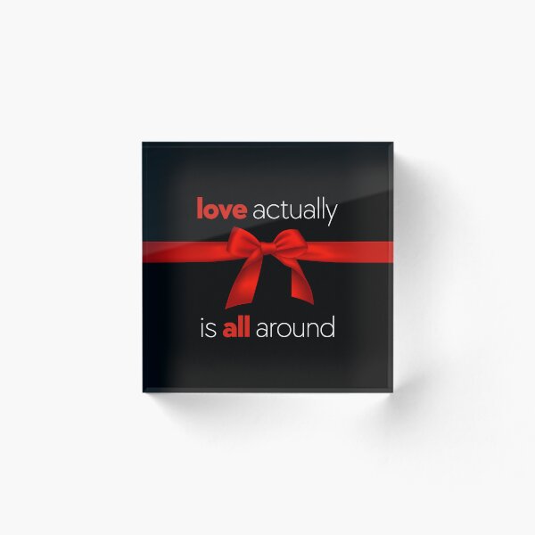 Item preview, Christmas Movie - Love Actually is All Around - Movie Quote designed and sold by DesignByLeo.