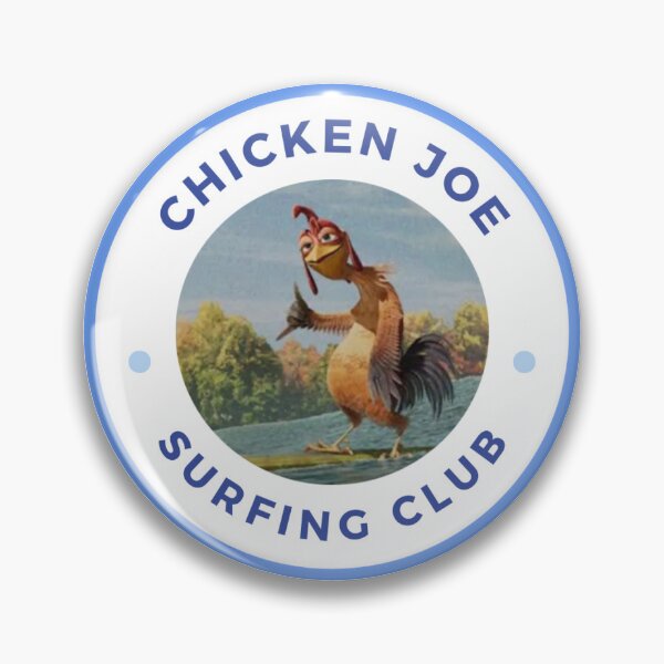 Artikelvorschau, Chicken Joe surft blau entworfen und verkauft von soulsurferart.