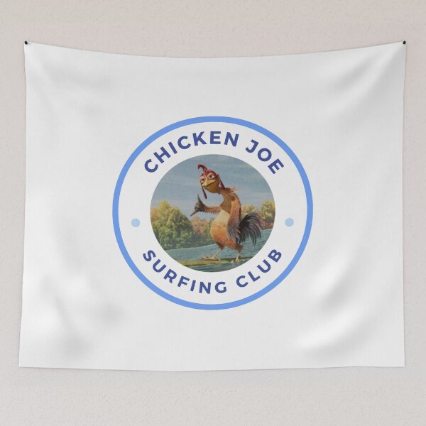 Item preview, chicken joe surfing blue designed and sold by soulsurferart.