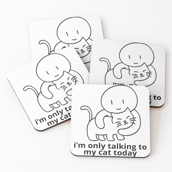 Item preview, i’m only talking to my cat today designed and sold by meesara.