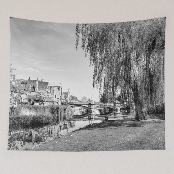 Item preview, Stamford Town Bridge And River Welland, Black And White designed and sold by Paul Thompson Photography.