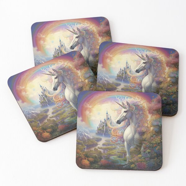 Item preview, A majestic unicorn with a mane coloured in the ethereal hues of the rainbow designed and sold by Cris888.