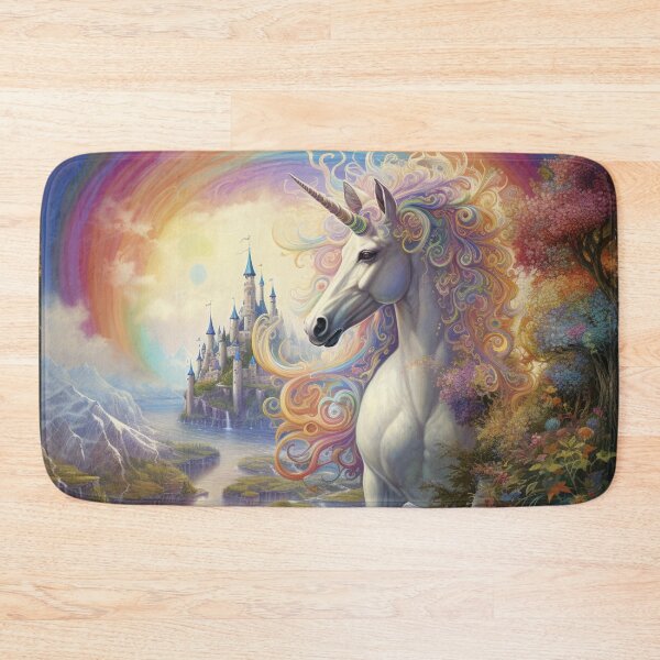 Item preview, A majestic unicorn with a mane coloured in the ethereal hues of the rainbow designed and sold by Cris888.