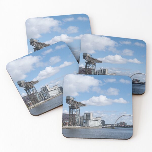Item preview, Glasgow River Clyde Squinty Bridge and Finnieston Crane designed and sold by GG WALL ART.