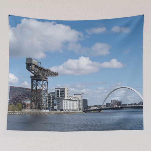 Item preview, Glasgow River Clyde Squinty Bridge and Finnieston Crane designed and sold by GG WALL ART.