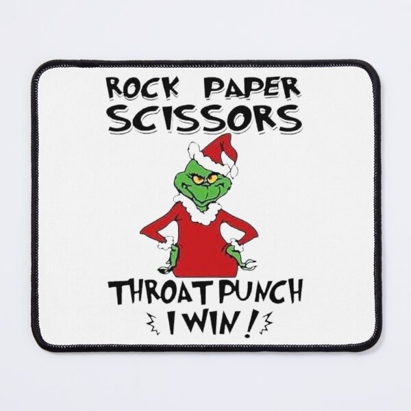 Item preview, Rock Paper Scissors Throat Punch Playing With The Grinch designed and sold by Vicky021.